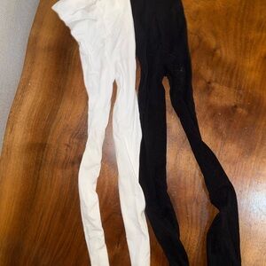 H&M Black and White Kids Tights